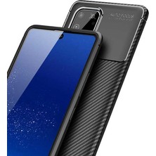 Coverzone Samsung Galaxy S10 Lite Kılıf Karbon Delüx Tpu Silikon Dlx Lacivert