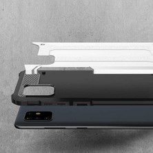 Coverzone Samsung Galaxy S10 Lite Kılıf Shockproof Slikon Zırh Gri