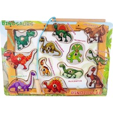 Woody Life Ahşap Dinazor Tutma Yakalama Çocuk Oyuncak - Bultak Eşleştirme