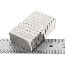 Mıknatıs AVM 20x10x3 mm Süper Güçlü Neodyum Mıknatıs Magnet (5 Adet)