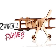 Pershang 2 Kanatlı Uçak 17 Parça Ahşap 3D Puzzle