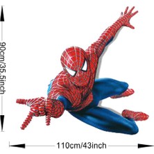 Cosy Home Gift Spıderman Örümcek Adam 3D Boyut Çocuk Ve Bebek Odasi Duvar Parti Süsleme Sticker Pvc