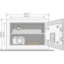 Yale Yüksek Güvenlikli - Ev Tipi Motorlu Kasa - YSEB/250/EB1