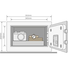 Yale Yüksek Güvenlikli Parmak İzli - Compact Tipi Motorlu Kasa - YSFB/200/EB1