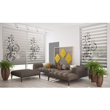 Asy Home Romans Dijital Baskılı Piliseli Zebra Perde