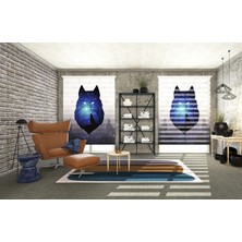 Asy Home Kurt Dijital Baskılı Piliseli Zebra Perde