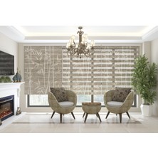 Asy Home Tropikal Dijital Baskılı Piliseli Zebra Perde