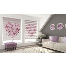 Asy Home Romance Dijital Baskılı Piliseli Zebra Perde