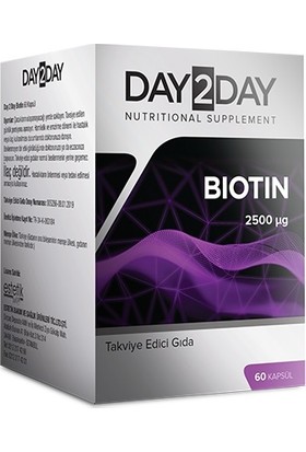 DAY2DAY Biotin 2500 Mcg 60 Kapsül