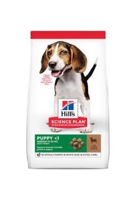 Hill's Puppy Medium Healthy Development Kuzulu ve Pirinçli Orta Irk Yavru Köpek Maması 14 kg