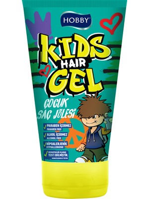 Hobby Kids Saç Jölesi 150 ml Alkol ve Paraben İçermeyen Çocuklar İçin Güvenli Kullanım