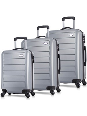 My Valice Ruby Abs 3'Lü Valiz Seti Gri