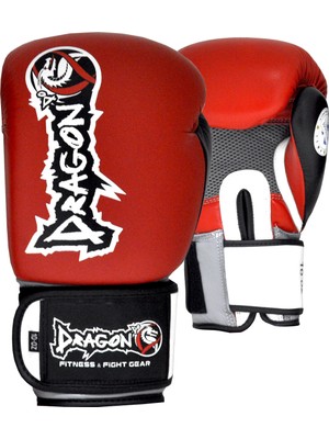 Dragon Ifma Onaylı Deri Muay Thai Boks Eldiveni Kırmızı