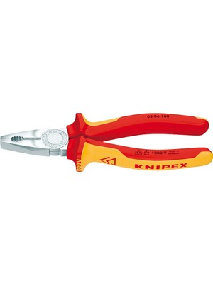 Knipex 0306180 Kombine Pense Sos Izole 180 mm