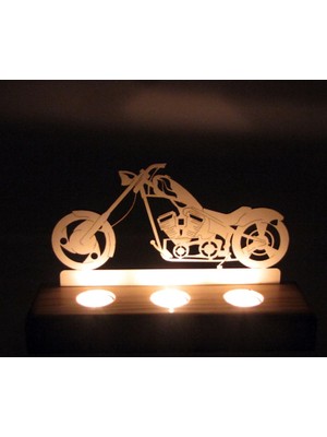 Didideko Ahşap Tealight Mumluk Chopper