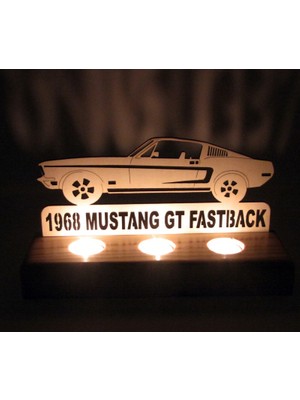 Didideko Ahşap Tealight Mumluk Mustang