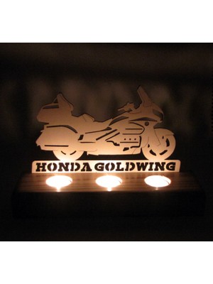 Didideko Ahşap Tealight Mumluk Goldwing