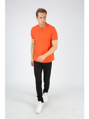 Dafron Sport Erkek Polo Çizgili Yaka Tişört