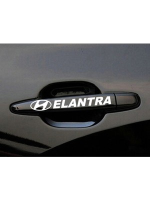 Freya Melek Pazarı - Hyundai Elentra Kapı Kolu Jant Sticker Beyaz