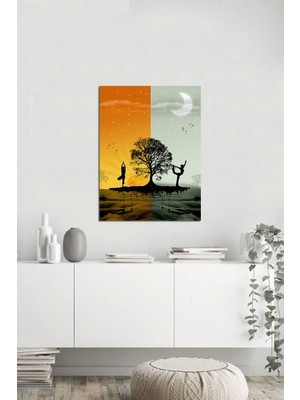 Tablosan Yoga Ve Denge Fotoğraf Kanvas Tablo