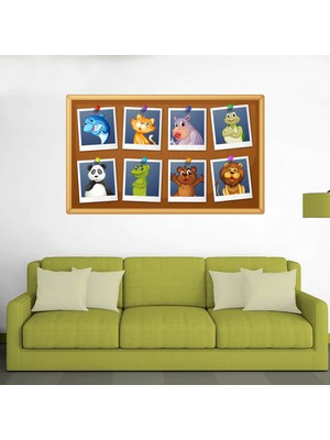 Kt Decoration Sevimli Hayvan Portreleri Çocuk Odası Duvar Sticker