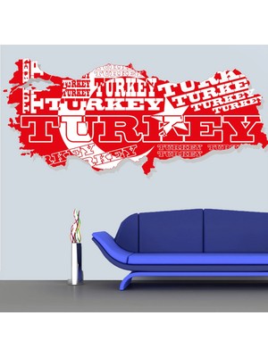 Kt Decoration Özel Tasarım Modern Türkiye Haritası