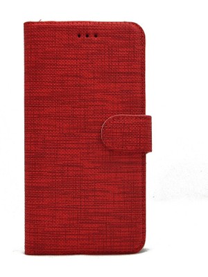 Case Street  J6 Plus Kılıf Kartvizitli Exclusive Spor Cüzdan Kırmızı
