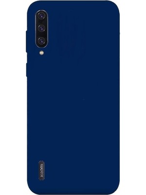 Case Street Xiaomi Mi 9 Lite Kılıf Premier Silikon Esnek Koruma + Nano Glass Lacivert