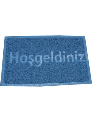 My Floor Hoşgeldiniz Baskılı Kıvırcık Kapı Önü Paspası