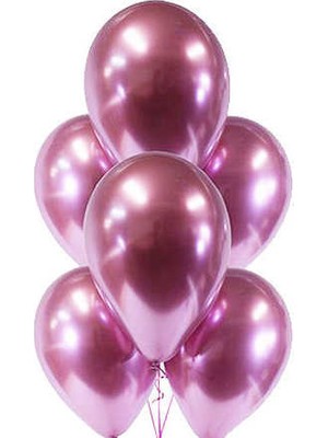 Cakes&Party Latex Krom Balon 10'lu Pembe