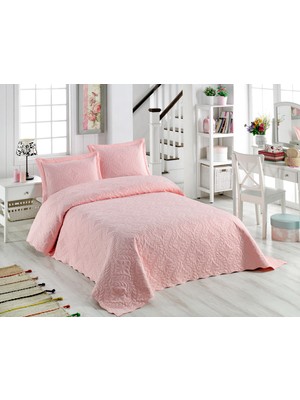 Örtüm Ivy Pudra Çift Kişilik Microfiber Kapitone Yatak Örtüsü