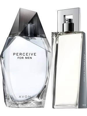 Avon Attraction 75 ml Erkek Edt+Avon Perceive 100 ml Erkek Edt