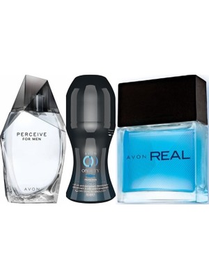 Avon Perceive 100 ml Erkek Edt+Avon Real 30 ml Erkek Edt+Rolon