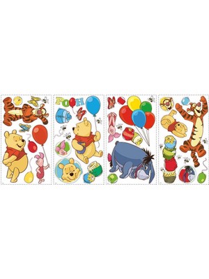 York Roommates RMK1498SCS Winnie The Pooh Duvar Sticker