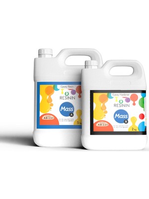 Resinin Mass A+B Büyük Hacim Için Ultra Şeffaf Epoksi Reçine 7 kg