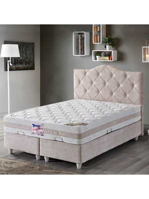 Yumoş Palermo Süper Çift Taraflı Kullanım Lüks Kamelya Çift Kişilik Yatak Seti