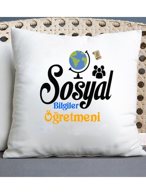 Nil Hediye Sosyal Bilgiler Öğretmeni Temalı Yastık
