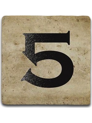 Oscar Stone Decor Harf Bardak Altlığı