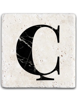 Oscar Stone Decor Harf Bardak Altlığı