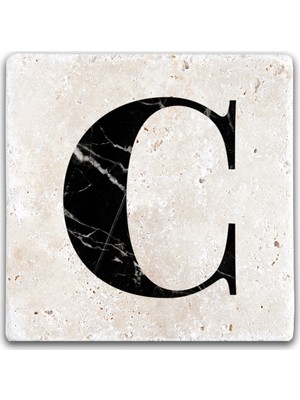 Oscar Stone Decor Harf Bardak Altlığı