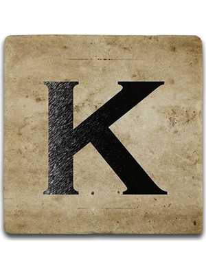 Oscar Stone Decor Harf Bardak Altlığı