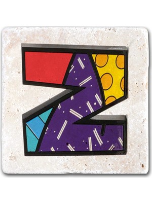 Oscar Stone Decor Harf Bardak Altlığı