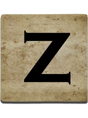 Oscar Stone Decor Harf Bardak Altlığı