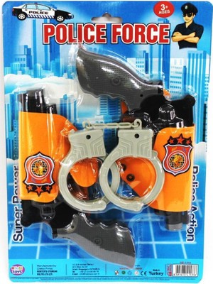 Hobi Toys 2'li Kelepçeli Polis Seti Kartelada Çocuklar İçin Eğlenceli Oyun Seti