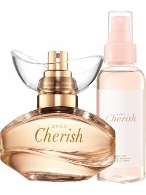 Avon Cherish EDP Kadın Parfüm ve Vücut Spreyi 50 ml 100 ml Lüks Ambalajda Hediye Seti