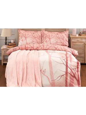 Özdilek Nevresim Takımı.soft Batt. Rnf Çift Kişilik Wood Wıld Bordo