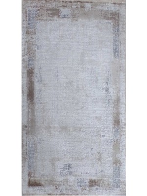 Balat Halı Çökme Efektli Kahverengi Oturma Odası Halısı-80x150 cm