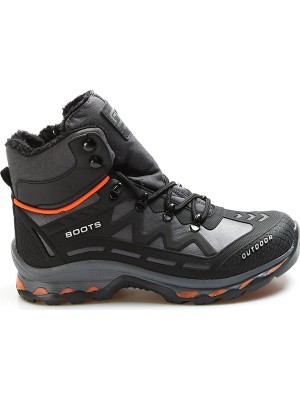 Fast Step Siyah Oranj Su Ve Soğuğa Dayanıklı Kaymaz Taban Kadın Outdoor Ve Trekking Bot 865sma6025