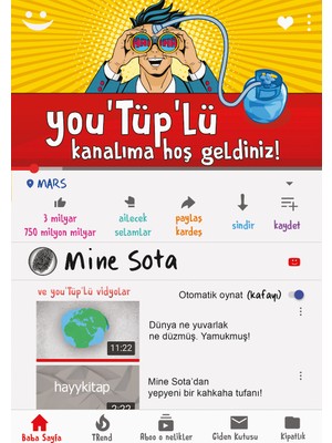 You'Tüp'lü Kanalıma Hoş Geldiniz! - Mine Sota
