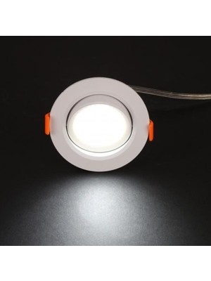 Cata 5W Cob LED Downlıght Armatür Beyaz Gövde Beyaz Işık CT-5204-B